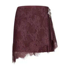 Minigonna donna in pizzo chantilly