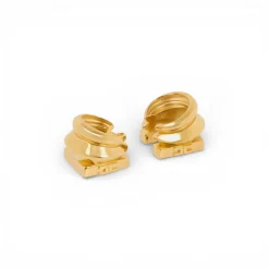 Orecchini donna earcuff con logo inciso
