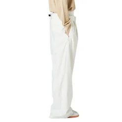 Pantalone donna palazzo con doppia vita alta