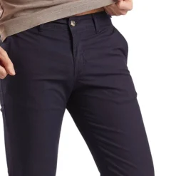 Pantaloni Chinos Uomo Slim-fit Goffrato QB24