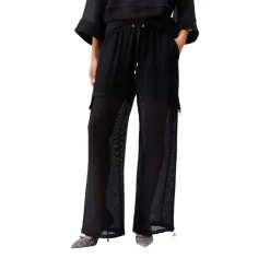 Pantaloni donna cargo in mesh