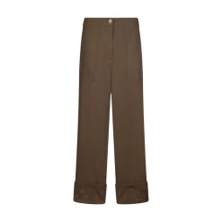 Pantaloni donna con dettaglio macramè