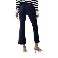 Pantaloni donna cropped a vita alta