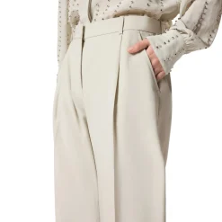 Pantaloni donna fluidi con piega stirata