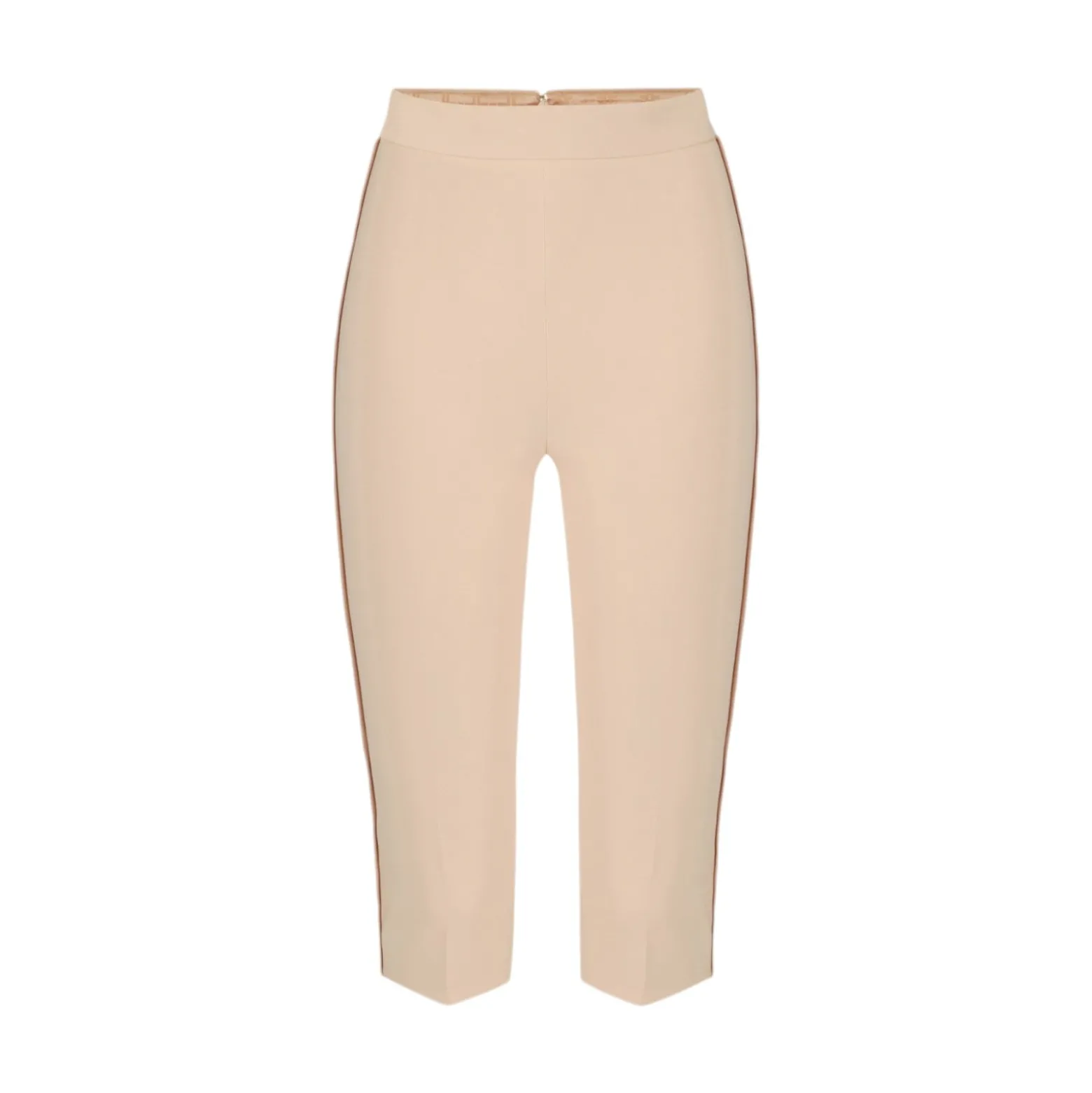 Pantaloni donna in crêpe leggero e raso