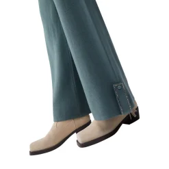 Pantaloni donna in maglia con perline