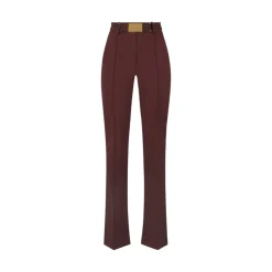 Pantaloni donna in tessuto tecnico bielastico con cintura