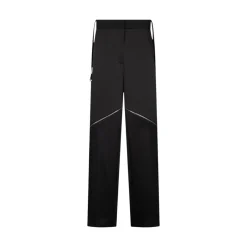 Pantaloni donna larghi con zip