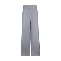 Pantaloni donna palazzo gessati
