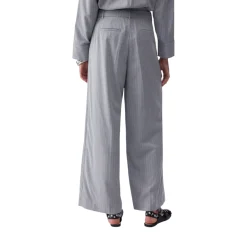 Pantaloni donna palazzo gessati