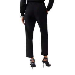 Pantaloni donna slim fit con risvolto