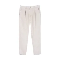 Pantaloni uomo regular-fit in velluto fluido a coste