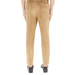 Pantaloni uomo regular-fit in velluto fluido a coste