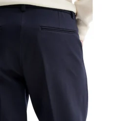 Pantaloni uomo slim-fit da completo in punto milano