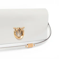 Pochette a tracolla media Love Bag Click Soft Horizontal in pelle
