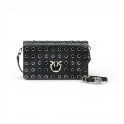 Pochette a tracolla piccola Love Bag Click Soft Horizontal Mini in pel