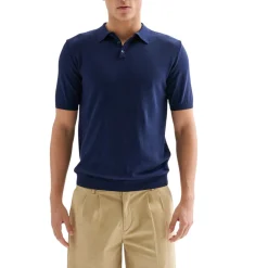 Polo Uomo in Maglia Basic Cotone Crepe QB24