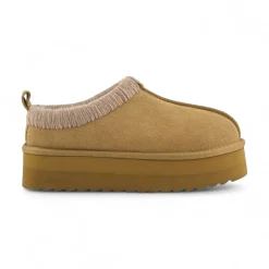 Sabot donna platform con cuciture maxi