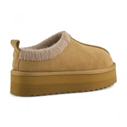 Sabot donna platform con cuciture maxi
