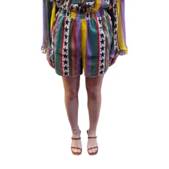 Shorts donna a strisce con stelle