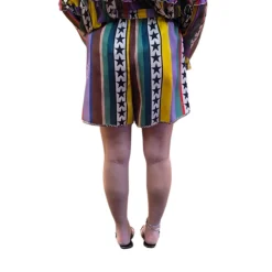 Shorts donna a strisce con stelle