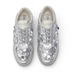 Sneakers donna con maxi paillettes