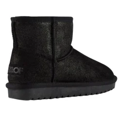 Stivale donna da neve pelle scamosciata glitterata