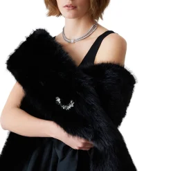 Stola donna con spilla gioiello