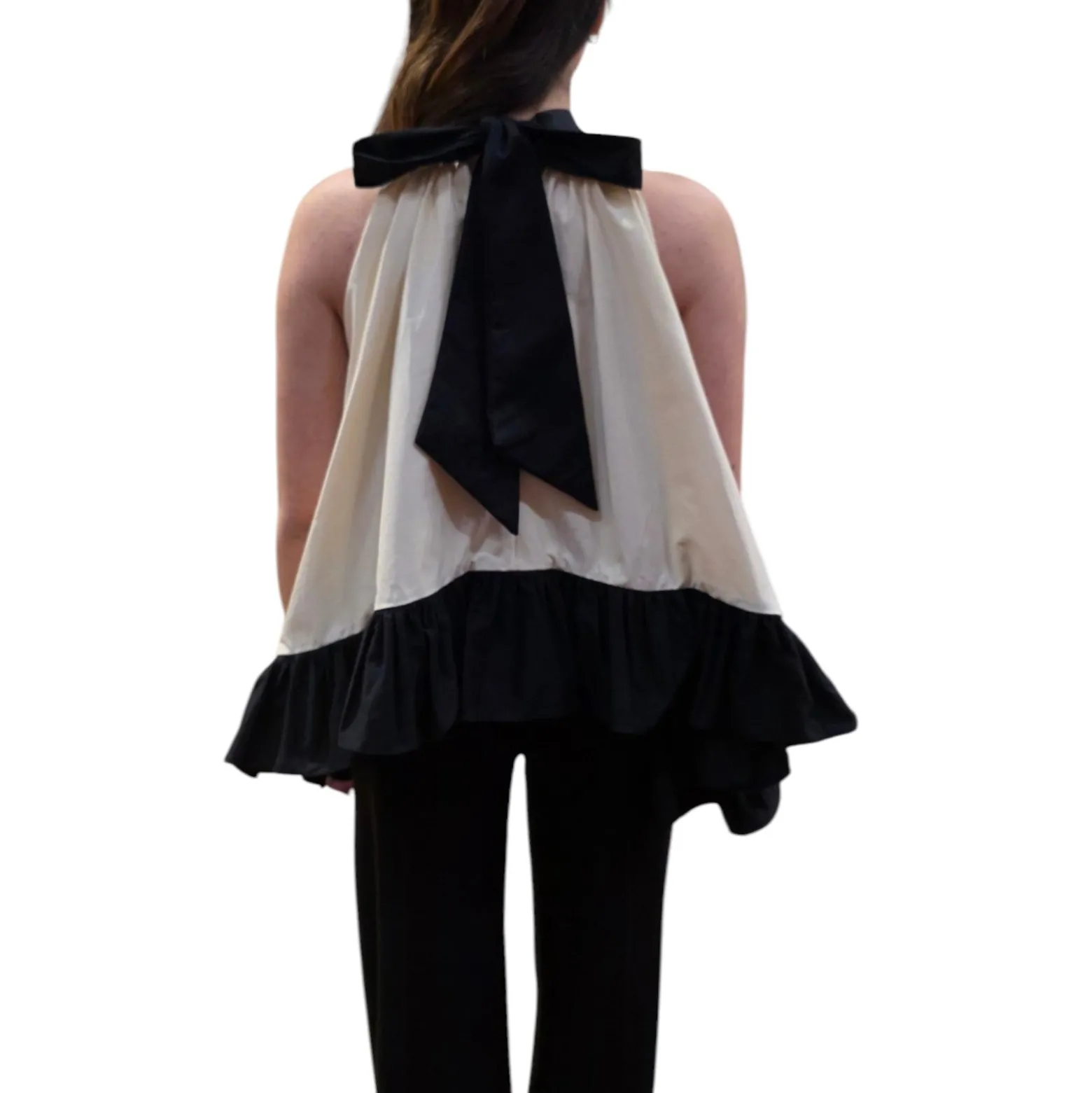 Top donna asimmetrico con nodo