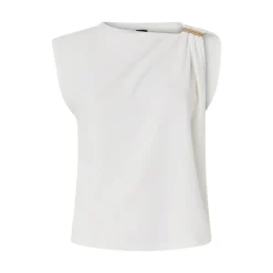 Top donna con dettaglio dorato