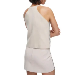 Top donna con ricami gioiello