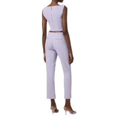Top donna in doppio crêpe stretch