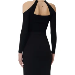 Top donna in maglia con dettaglio gioiello