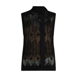 Top donna in maglia con fiocco