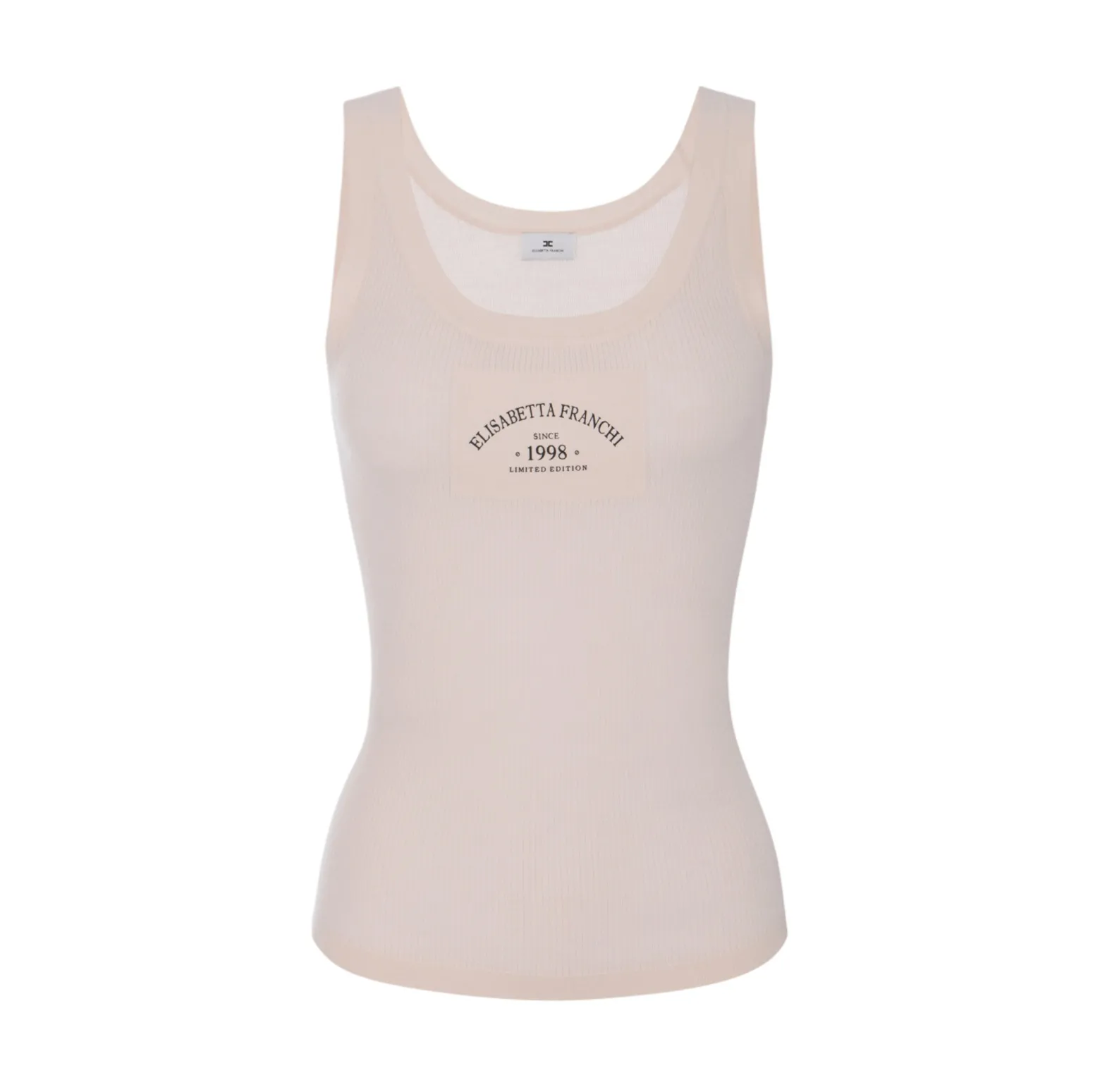Top donna in maglia con logo