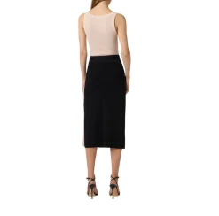 Top donna in maglia con logo