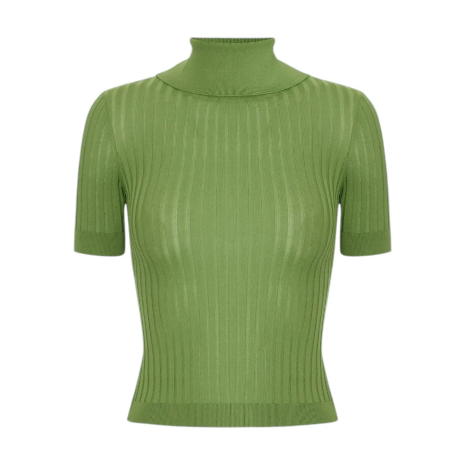 Top donna in maglia con trasparenze