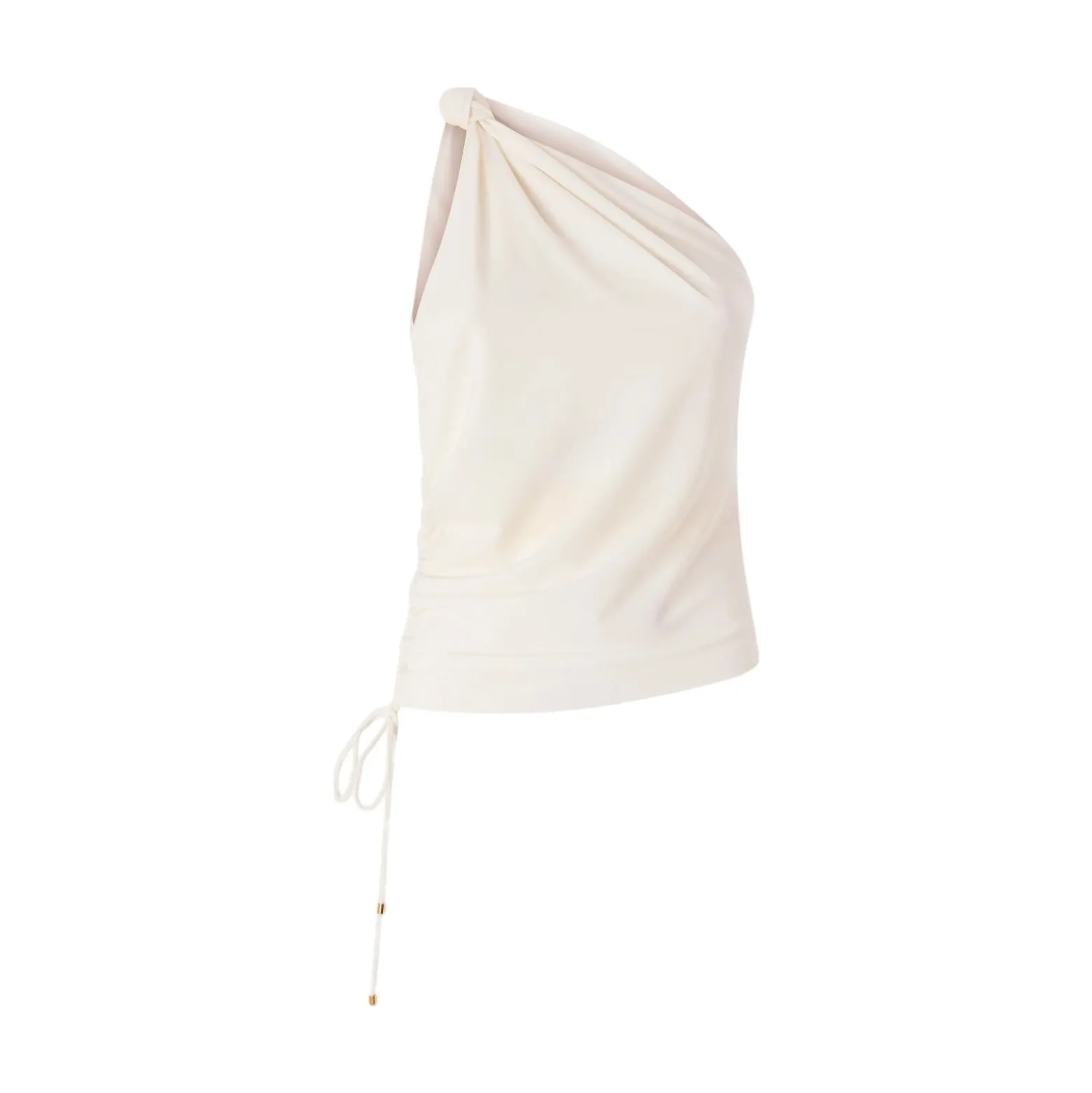 Top donna monospalla con nodo