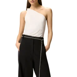 Top donna monospalla con nodo