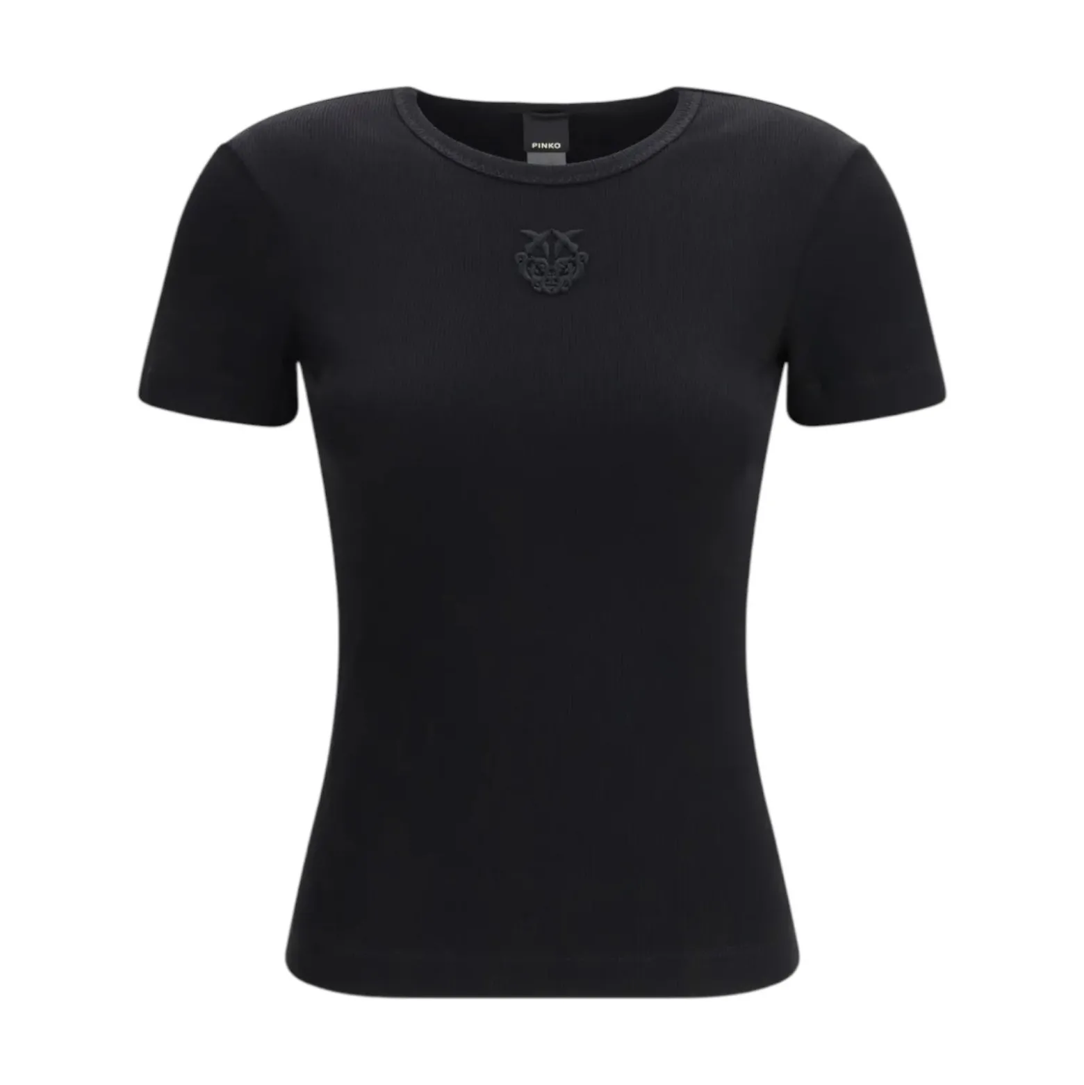 T-shirt donna a costine con ricamo Love Birds