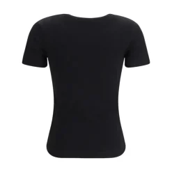 T-shirt donna a costine con ricamo Love Birds