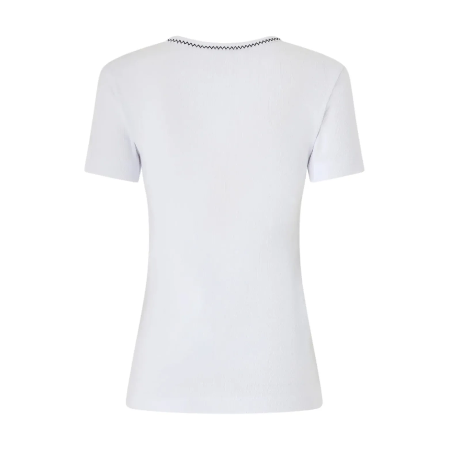 T-shirt donna a costine con ricamo Love Birds