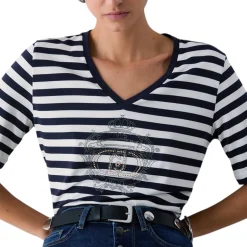 T-shirt donna a righe