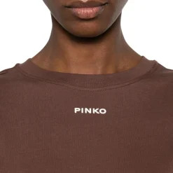 T-shirt donna con logo PINKO