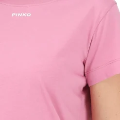 T-shirt donna con logo PINKO