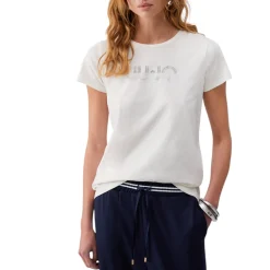 T-shirt donna con strass