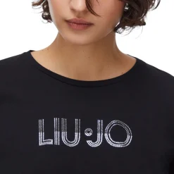 T-shirt donna con strass