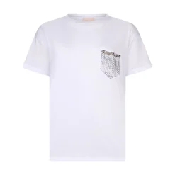 T-shirt donna con tasca gioiello