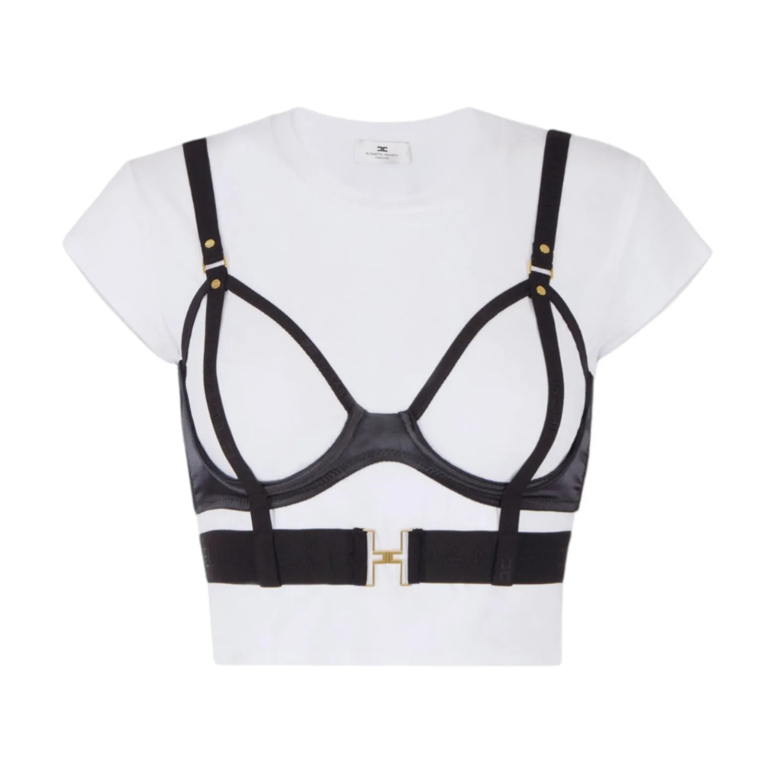 T-shirt donna in jersey con reggiseno