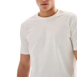 T-shirt Uomo Girocollo Piquet Bianca QB24